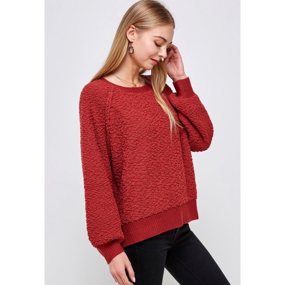 🆕 Brick Bubble Sleeve Sweater - Picture 4 of 4